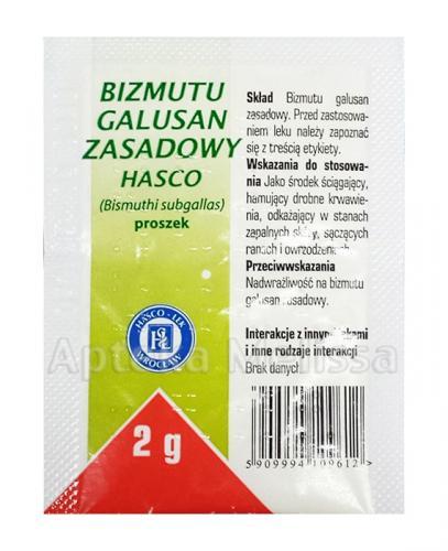 BIZMUTU GALUSAN Proszek - 2 g DERMATOL - Apteka internetowa Melissa
