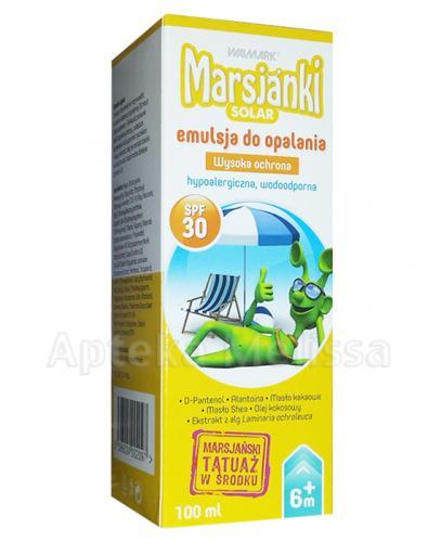 MARSJANKI SOLAR Emulsja do opalania SPF30 - 100 ml - Apteka internetowa Melissa