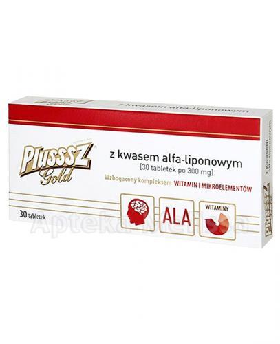 PLUSSSZ GOLD Z KWASEM ALFA-LIPONOWYM - 30 tabl. - Apteka internetowa Melissa