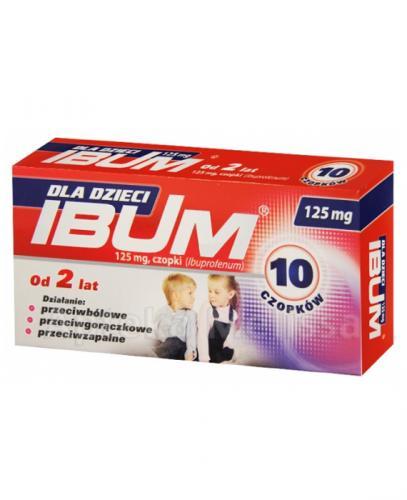  IBUM Czopki dla dzieci 125 mg - 10 szt. - Apteka internetowa Melissa  