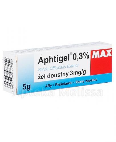 APHTIGEL MAX Żel doustny 3 mg/g - 5 g - Apteka internetowa Melissa