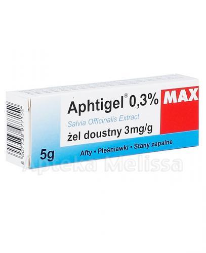  APHTIGEL MAX Żel doustny 3 mg/g, 5 g - Apteka internetowa Melissa  