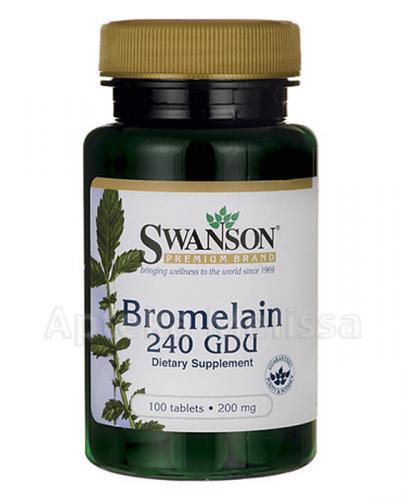 SWANSON Bromelaina 240 GDU - 100 tabl. - Apteka internetowa Melissa