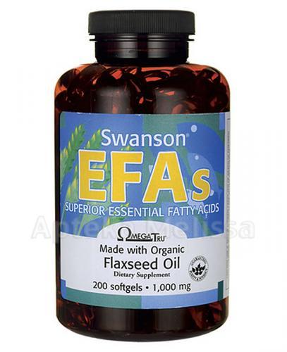  SWANSON Flaxseed Oil Omega 3-6-9 1000 mg - 200 kaps. - Apteka internetowa Melissa  