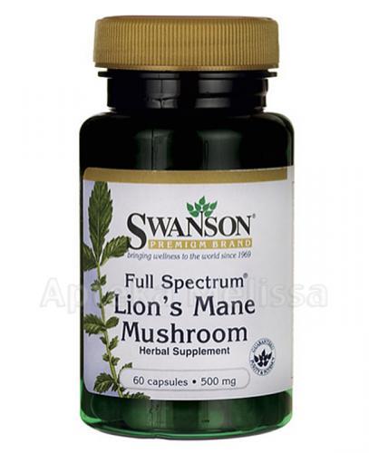  SWANSON Full Spectrum Lion's Mane Muschroom - 60 kaps. - Apteka internetowa Melissa  