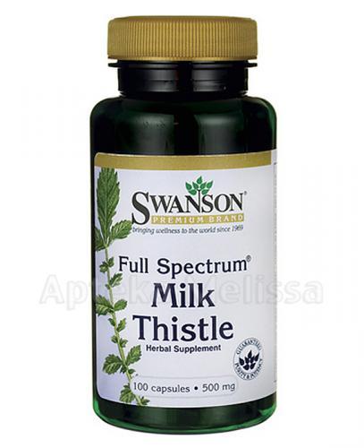  SWANSON Full Spectrum Milk Thistle 500 mg - 100 kaps. - Apteka internetowa Melissa  