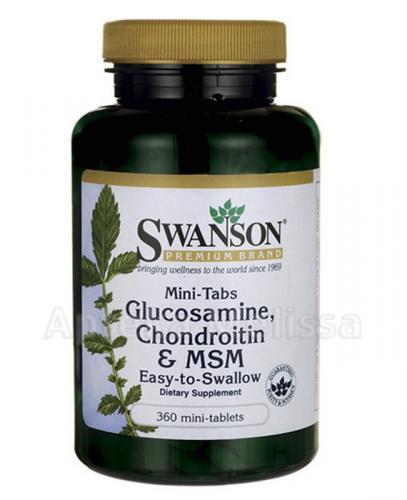  SWANSON Glukozamina Chondroityna MSM - 360 mini tabl. - Apteka internetowa Melissa  
