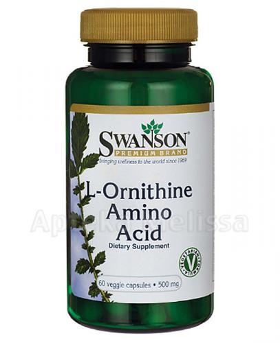SWANSON L-Ornityna 500 mg - 60 kaps.