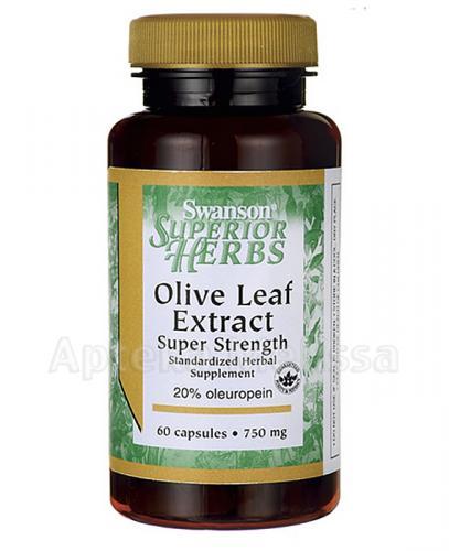 SWANSON Olive Leaf 750 mg - 60 kaps.