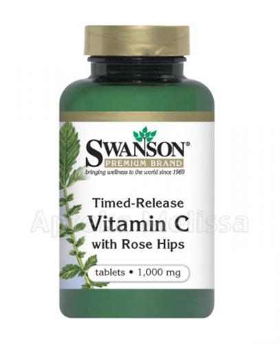 Swanson Witamina C z Dziką Różą o przedłużonym wchłanianiu 1000 mg - Apteka internetowa Melissa