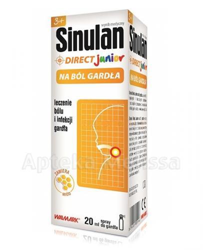 SINULAN (PNEUMOLAN) DIRECT JUNIOR Na ból gardła - 20 ml - Apteka internetowa Melissa