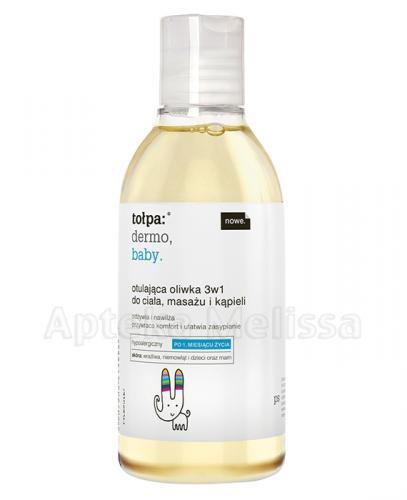 TOŁPA DERMO BABY Otulająca oliwka 3w1 do ciała, masażu i kąpieli - 200 ml - Apteka internetowa Melissa