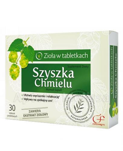  COLFARM Szyszka chmielu - 30 tabl. Wsparcie w stanach napięcia nerwowego oraz w okresie menopauzy. - Apteka internetowa Melissa  