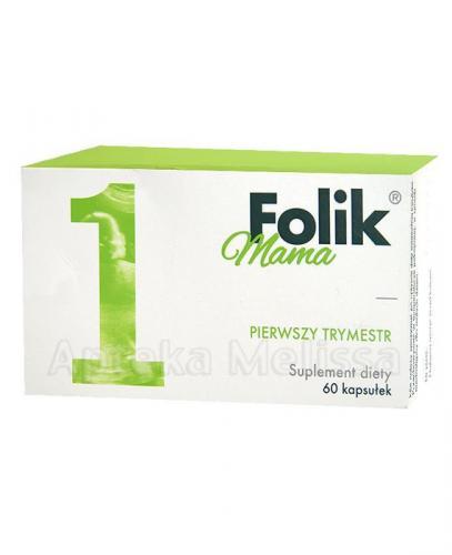 FOLIK MAMA PIERWSZY TRYMESTR - 60 kaps. Data ważności: 2017.08.31 - Apteka internetowa Melissa