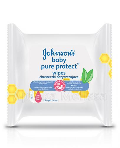 JOHNSON`S BABY PURE PROTECT Chusteczki oczyszczające - 25 szt. (JOHNSONS) - Apteka internetowa Melissa