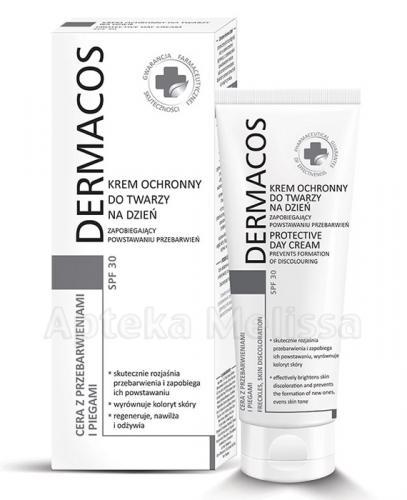  DERMACOS Krem ochronny do twarzy na dzień zapobiegający powstawaniu przebarwień SPF30 - 50 ml - Apteka internetowa Melissa  
