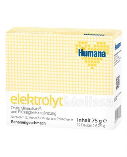 HUMANA ELEKTROLIT Smak bananowy - 12 sasz. - Apteka internetowa Melissa