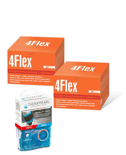 4FLEX Kolagen nowej generacji - 2 x 30 sasz + THERAPEARL Opaska na stawy - 1 szt. - Drogeria Melissa