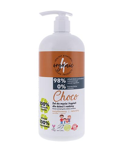  4Organic Choco Naturalny żel pod prysznic dla całej rodziny o zapachu aromatycznego kakaowca z nutą czekolady - 1000 ml - cena, opinie, właściwości - Apteka internetowa Melissa  