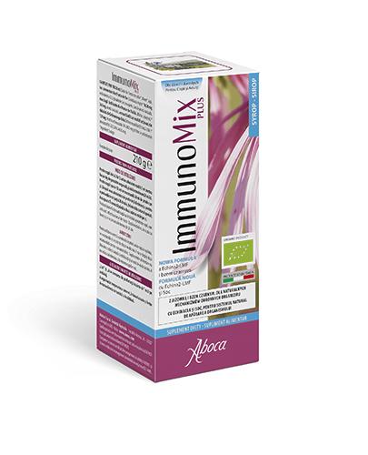 Aboca Immunomix Plus Syrop z jeżówką i czarnym bzem dla wsparcia układu odpornościowego - 210 g - cena, opinie, dawkowanie - Apteka internetowa Melissa