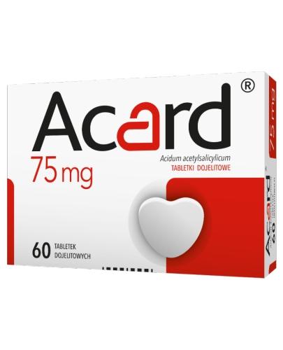  ACARD 75 mg, na układ krążenia, 60 tabletek - Apteka internetowa Melissa  