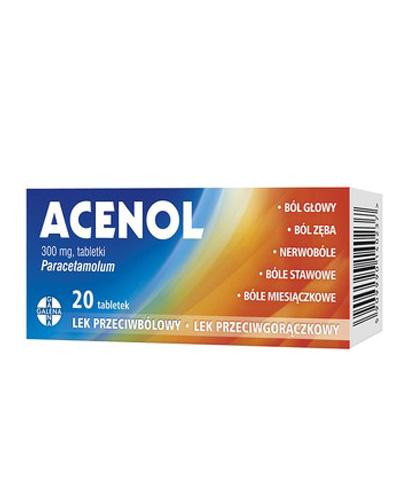  ACENOL 300 mg - 20 tabl. - cena, dawkowanie, opinie  - Apteka internetowa Melissa  