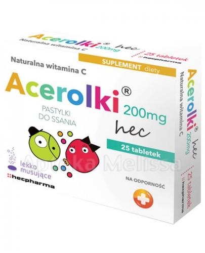ACEROLKI Naturalna witamina C - 25 past. mus. - Apteka internetowa Melissa