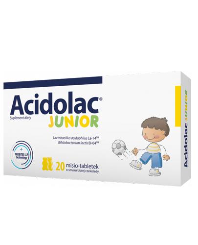 ACIDOLAC JUNIOR Misio tabletki o smaku białej czekolady - 20 tabl. - Apteka internetowa Melissa