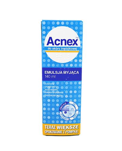  ACNEX Emulsja myjąca, zapobiega zaskórnikom, 140 ml  - Apteka internetowa Melissa  