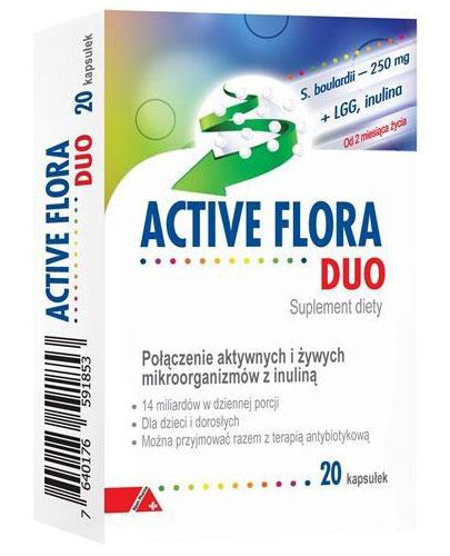  Active Flora Duo, 20 kaps., cena, opinie, właściwości - Apteka internetowa Melissa  