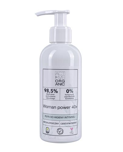  ACTIVE ORGANIC WOMAN POWER 40+ Płyn do higieny intymnej - 200 ml - cena, opinie, właściwości  - Apteka internetowa Melissa  