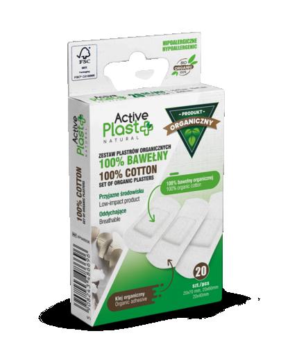  Active Plast zestaw plastrów organicznych BIO ze 100% bawełny organicznej, 20 sztuk - Apteka internetowa Melissa  