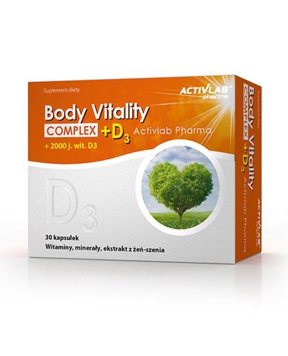  Activlab Pharma Body Vitality Complex + D3 - 30 kaps. Na wzmocnienie - cena, opinie, stosowanie  - Apteka internetowa Melissa  