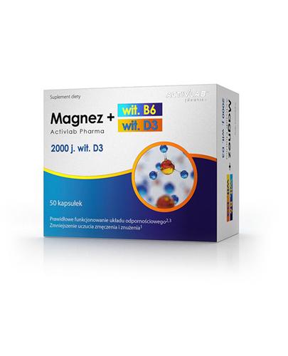  Activlab Pharma Magnez + Wit. B6 + Wit. D3 - 50 kaps. Na zmęczenie - cena, opinie, dawkowanie - Apteka internetowa Melissa  