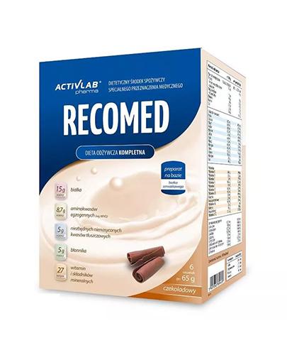  ActivLab Pharma Recomed Proszek o smaku czekoladowym - 6 sasz. po 65g + RECOMED shaker 500ml - Apteka internetowa Melissa  