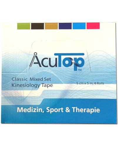  AcuTop Classic Kinesiology Tape 5 cm x 5 m, 6 rolek - Apteka internetowa Melissa  