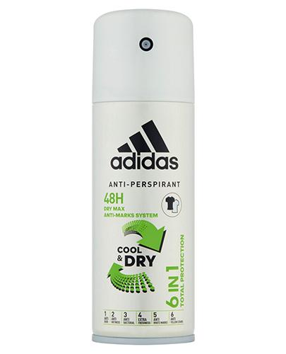  Adidas Cool & Dry 6w1 Dezodorant w sprayu męski, 150 ml  - Apteka internetowa Melissa  