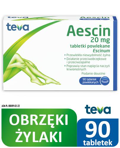 AESCIN, Na niewydolność żylną, 90 tabletek - Apteka internetowa Melissa