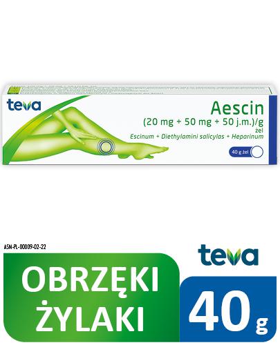 AESCIN Żel, na stłuczenia i obrzęki, 40 g - Apteka internetowa Melissa