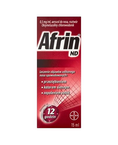  AFRIN ND Aerozol do nosa 0,5 mg/ml - 15 ml  - Apteka internetowa Melissa  
