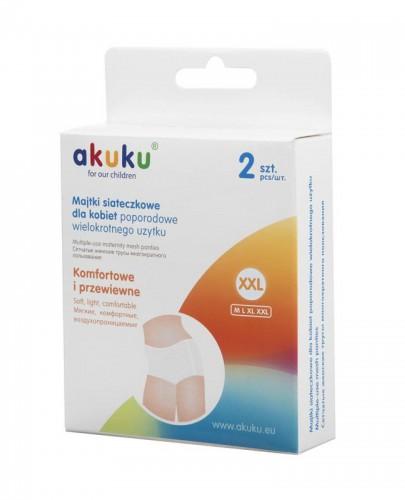 AKUKU Majtki siateczkowe wielokrotnego użytku XXL - 2 szt.