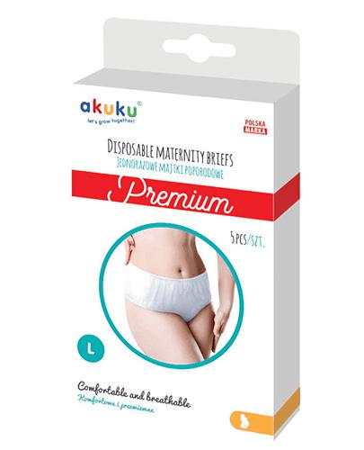  Akuku Premium Jednorazowe majtki poporodowe rozmiar L - 5 szt. - cena, opinie, stosowanie - Apteka internetowa Melissa  