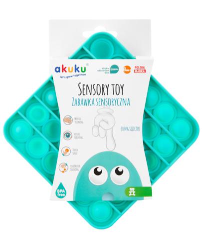 AKUKU Zabawka sensoryczna kwadrat - miętowa - 1 szt. - cena, opinie, wskazania - Apteka internetowa Melissa