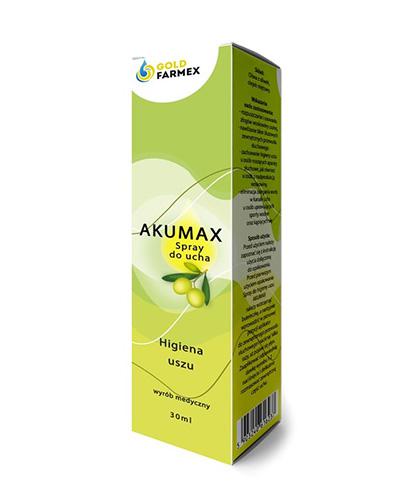 Akumax Spray do ucha - 30 ml - cena, opinie, stosowanie - Apteka internetowa Melissa  