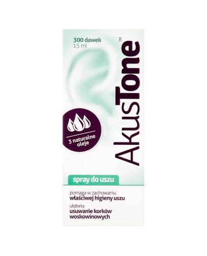 Akustone, spray do uszu, 15 ml (300 dawek)