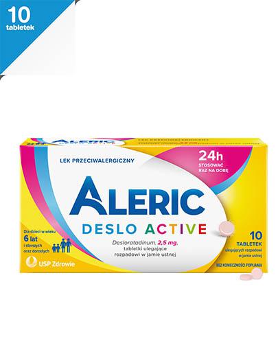  ALERIC DESLO ACTIVE 2,5 mg, 10 tabl. Pomoc w alergii. - 1016776- brak kartonowego opakowania  