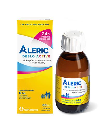 ALERIC DESLO ACTIVE Roztwór doustny 0.5 g/ml - 60 ml - Apteka internetowa Melissa