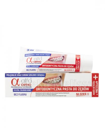  ALFA ORTHO NA DZIEŃ Ortodontyczna pasta do zębów bez fluoru - 75 ml - Apteka internetowa Melissa  