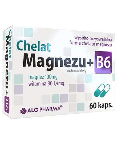  Alg Pharma Chelat magnezu + B6 - 60 kaps. - cena, opinie, stosowanie - Apteka internetowa Melissa  