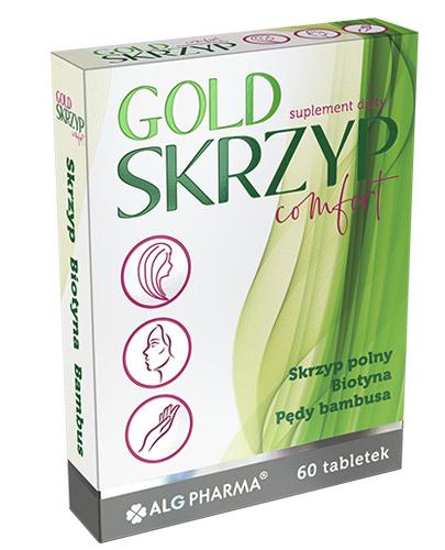  Alg Pharma Gold Skrzyp Comfort, 60 tabl. Na włosy, skórę i paznokcie, cena, opinie, stosowanie  - Apteka internetowa Melissa  